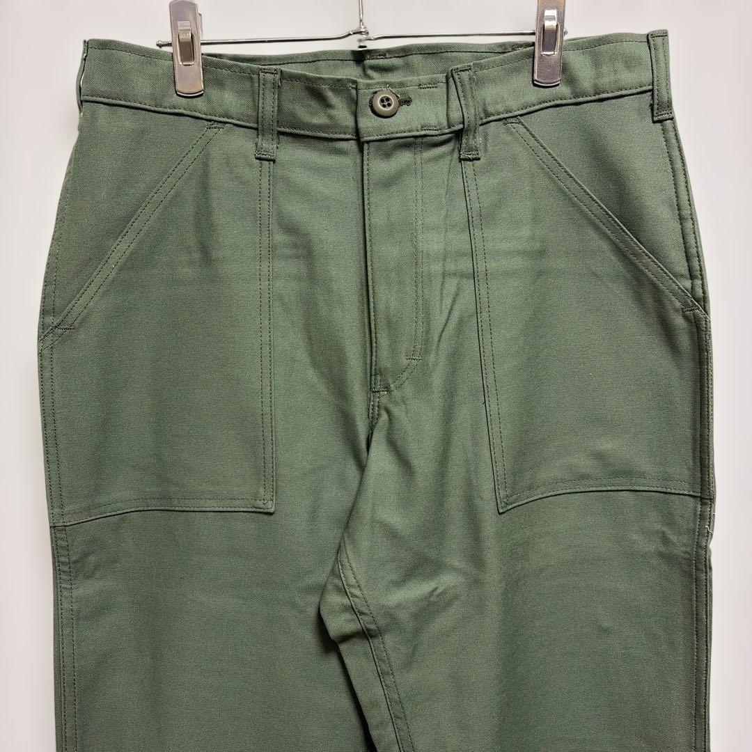 【未使用USA製】旧タグGUNG HOベイカーパンツ　バックサテンW32L32