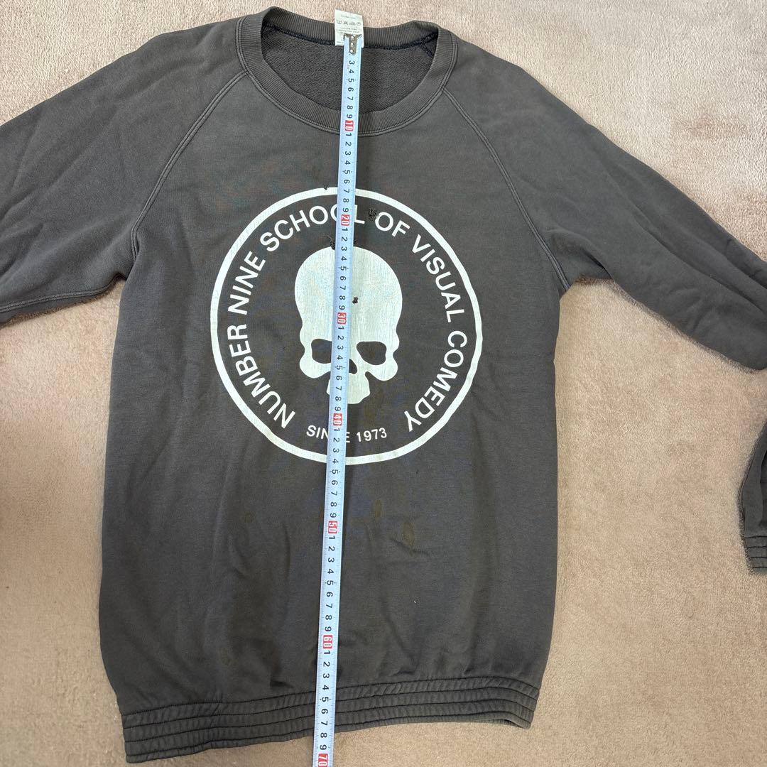 ね*こ様 NUMBER NINE スカルプリント トレーナー