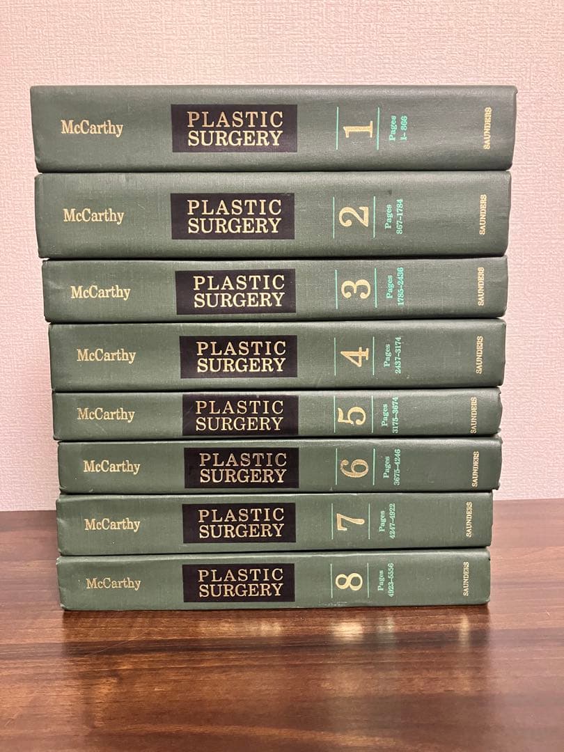 洋書　PLASTIC SURGERY 全8巻 McCarthy 1-8 形成外科