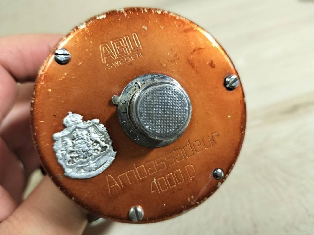 ☆ABU GARCIA アブ アンバサダー 4000D　ビンテージリール　橙