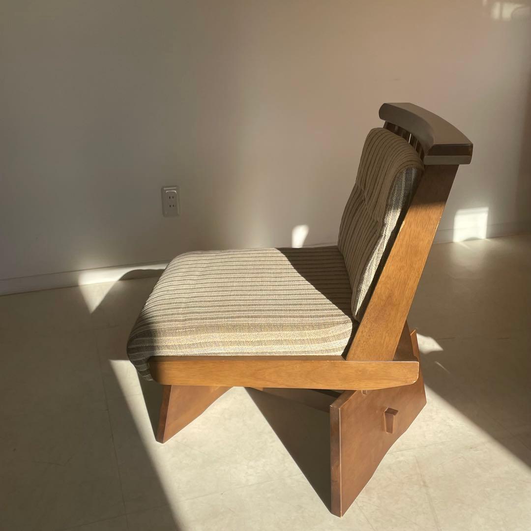 ニトリ　木製　回転式　ダイニングチェア　回転座椅子　イス　回転椅子　リビング