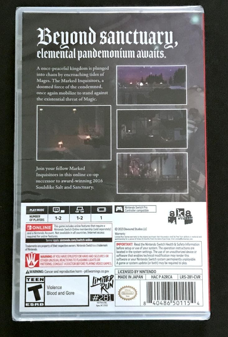 Salt and Sacrifice ソルト アンド サクリファイス 新品