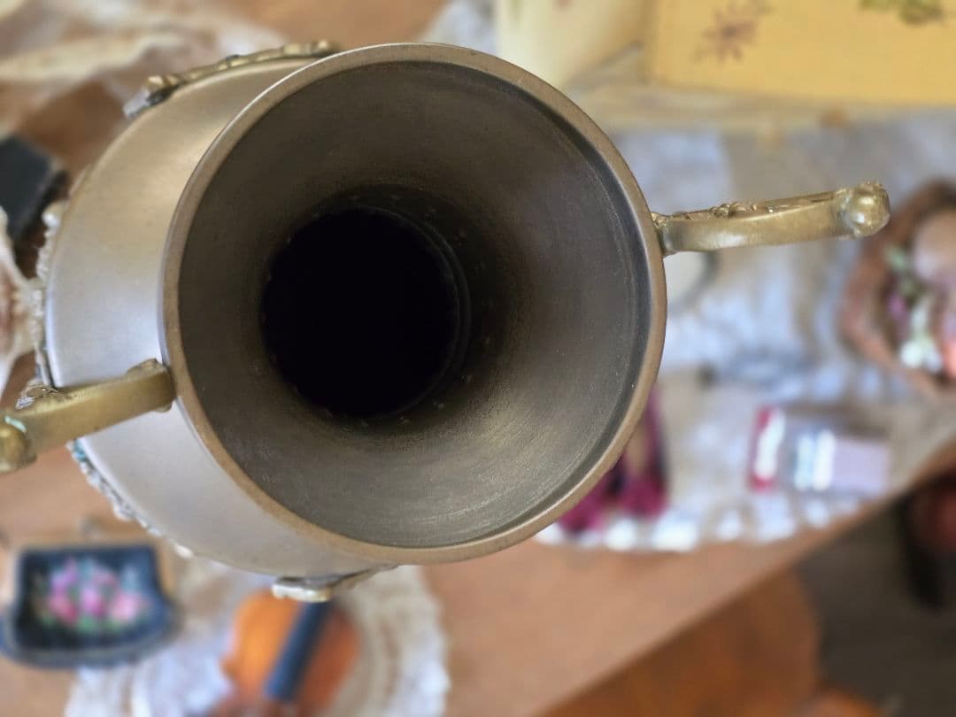 マリン　アンティーク　真鍮　フラワーベース