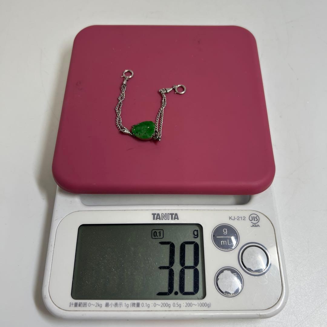 専用　WG刻印　金製金具本翡翠アクセサリー3.8g 東Y7-0910⭐︎1F