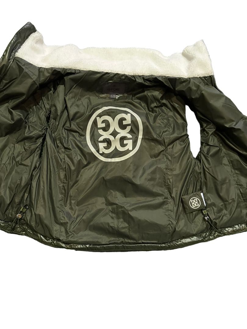 G/FORE韓国ジーフォアレディースダウンショートベストsizeLカーキー