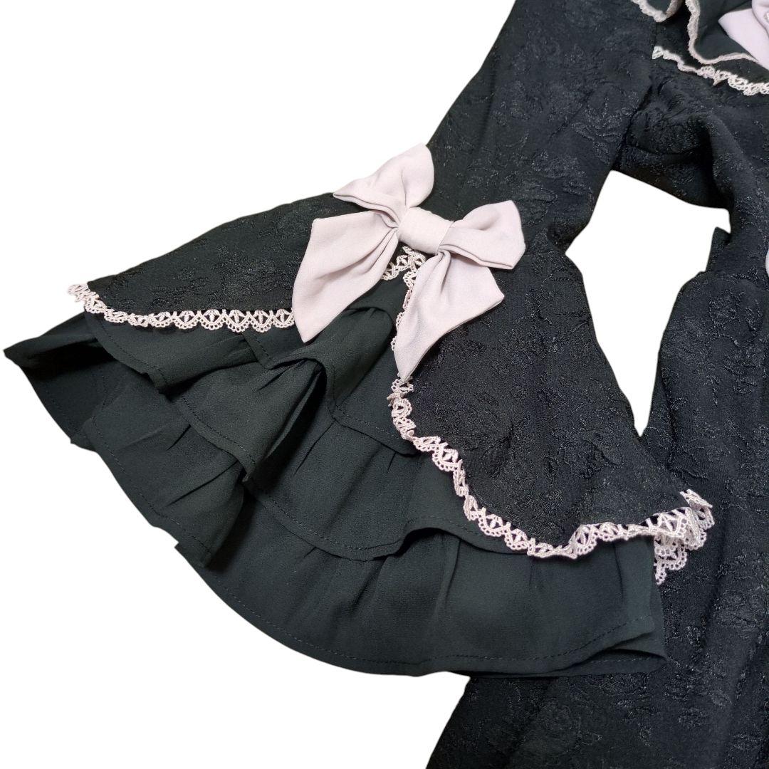新品　レア　axes femme kawaii　メアリー姫袖ドレス　黒　ロリータ