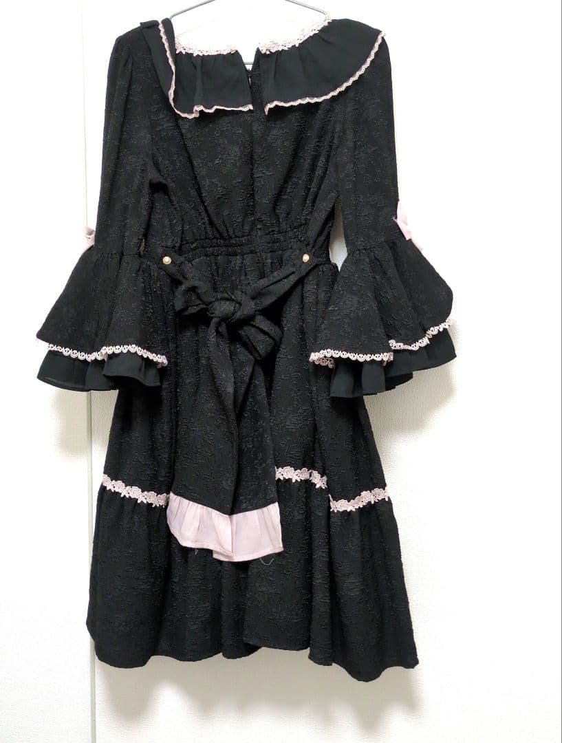 新品　レア　axes femme kawaii　メアリー姫袖ドレス　黒　ロリータ