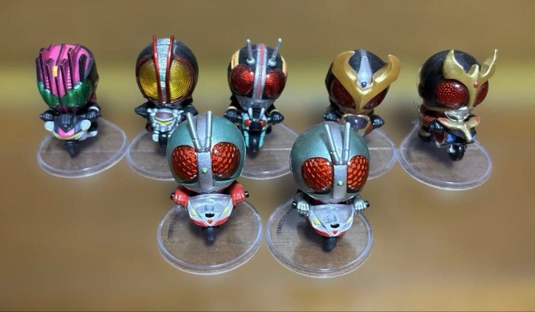 仮面ライダー ライディングアクション　7体セット