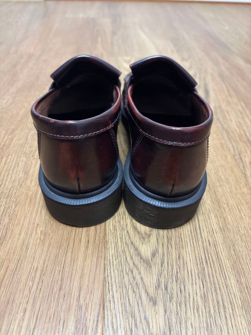 【極美品】ドクターマーチン エイドリアン ローファー チェリーレッド UK5