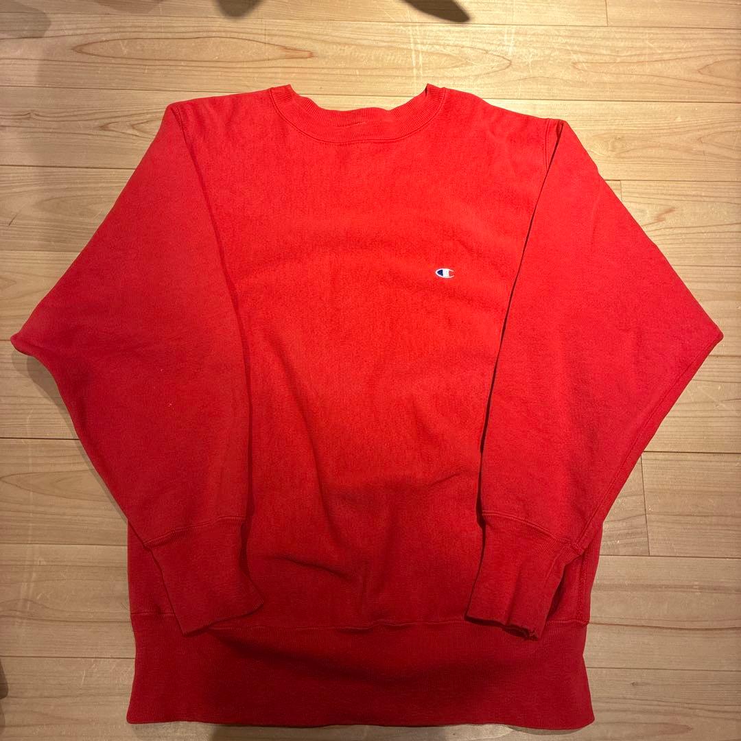 米国製 Champion 90s リバースウィーブ ヴィンテージ 赤 青目