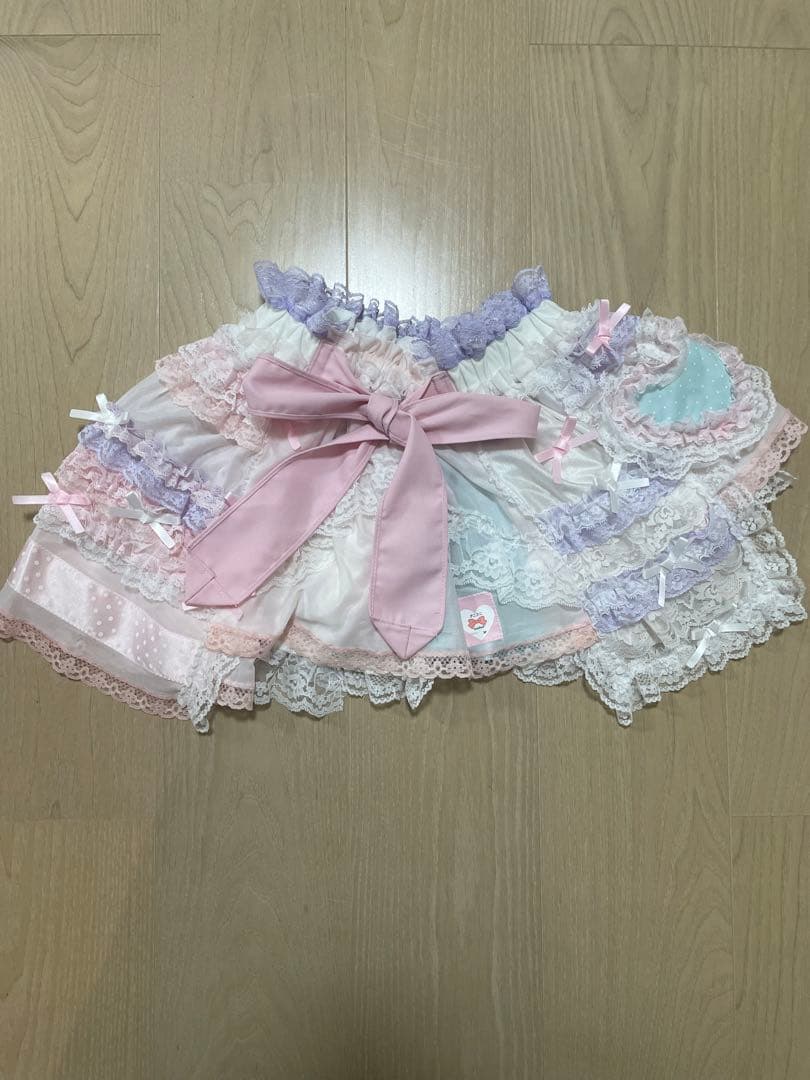 グニフニ♡ドットハートのペチスカート