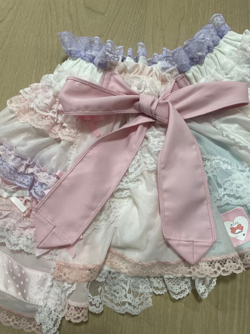 グニフニ♡ドットハートのペチスカート