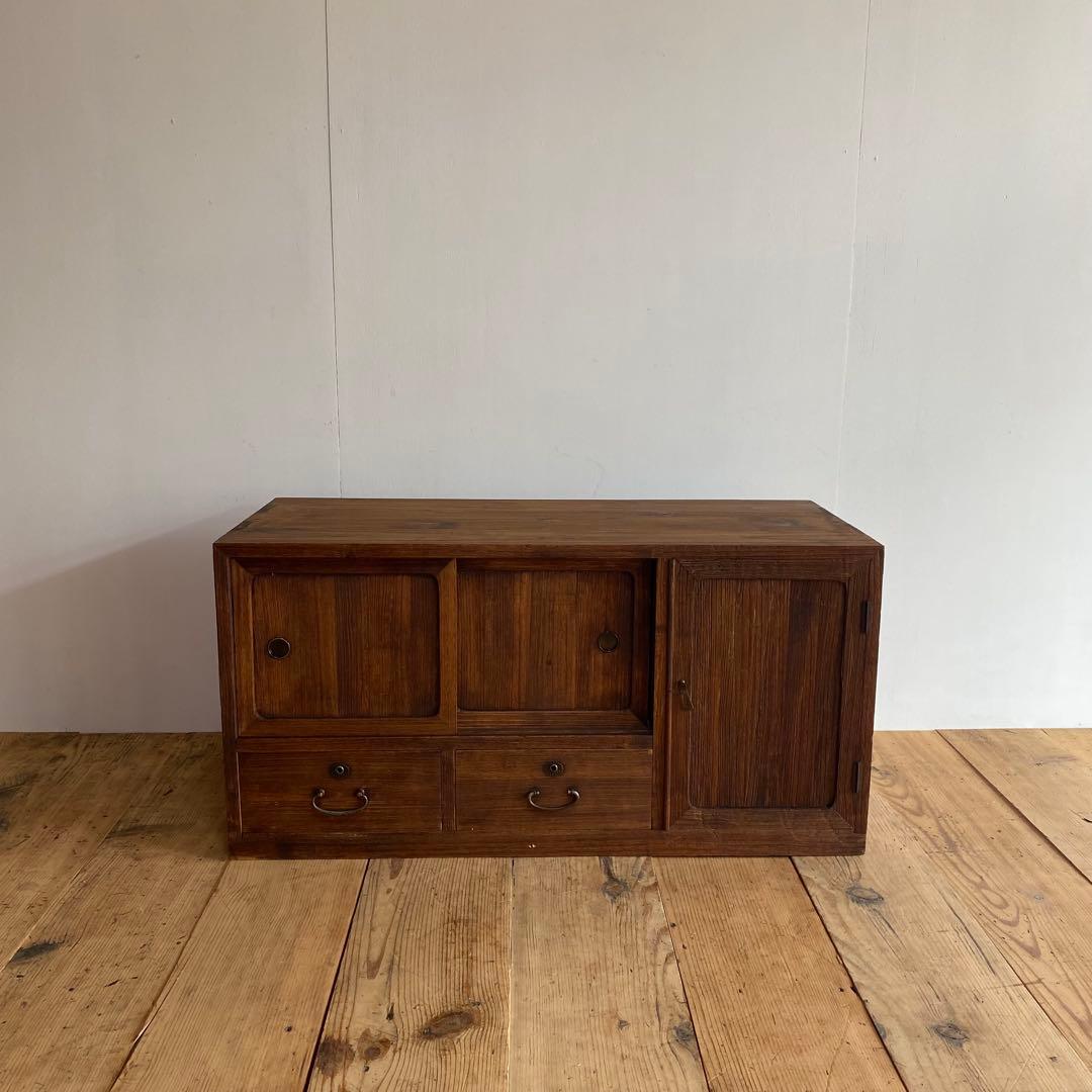 アンティーク チェスト 箪笥 ローボード テレビ台 昭和レトロ z825