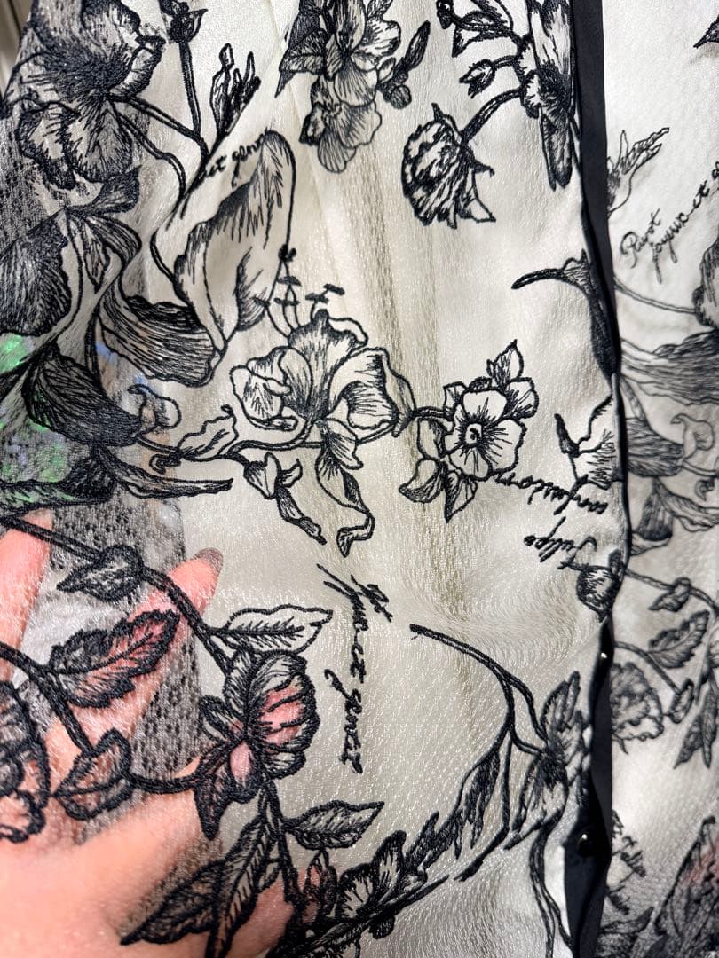 未使用級！グレースフラワー刺繍ボウタイドレス　ダイアグラム　グレースクラス