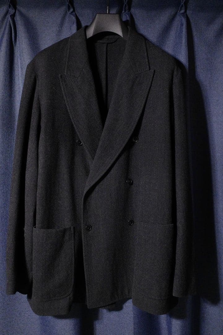 COMOLI強縮ウールダブルジャケット/ドローストリングパンツ　セットアップ