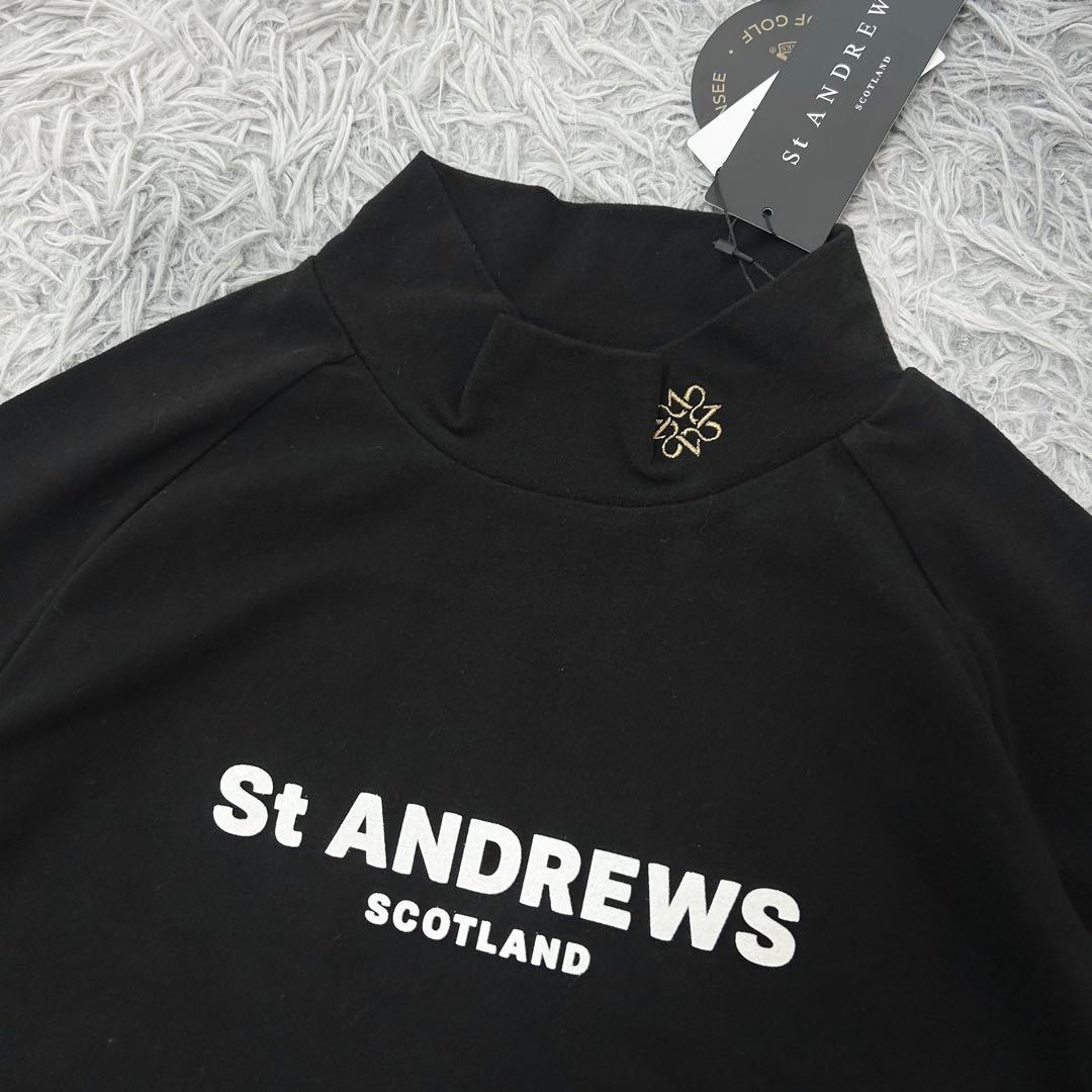 新品　セントアンドリュース　ハイネック　長袖シャツ　ブラック　秋冬　Mサイズ