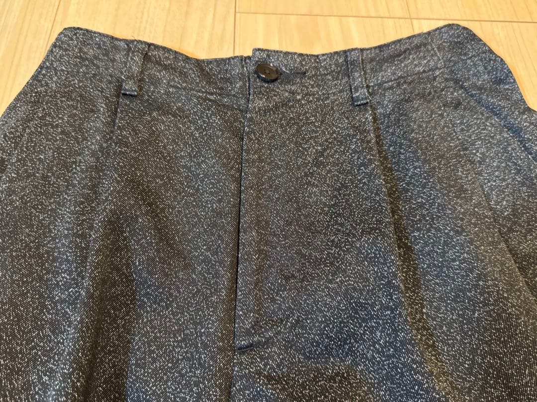 AURALEE ブラック シャンブレー フィンクス　パンツ