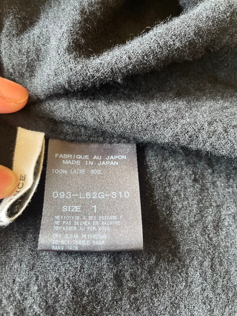 ARTS&SCIENCE モックネックウールブラウス　黒