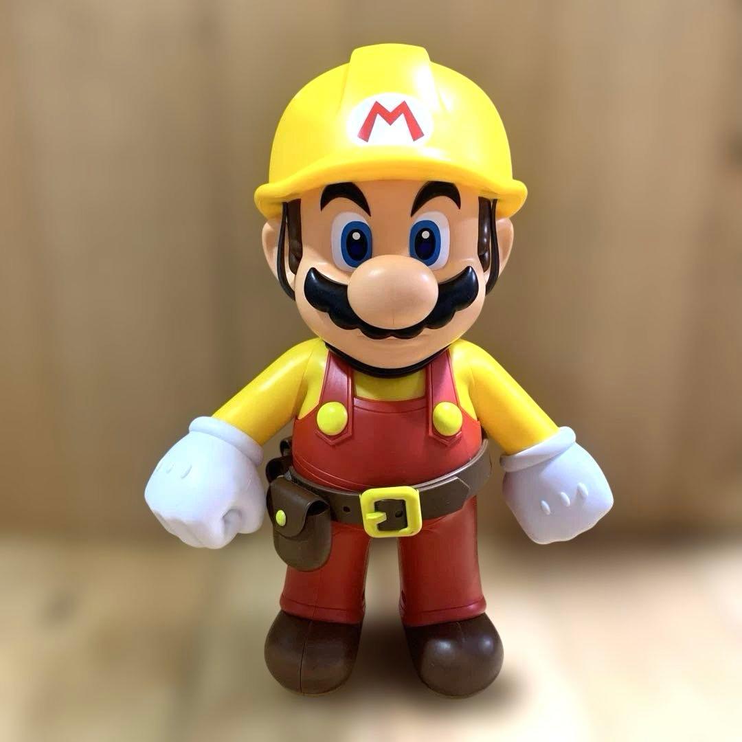 【SUPER MARIO】キャラクター　工事作業服〈手足が動かせます〉中古品　Ⓜ︎
