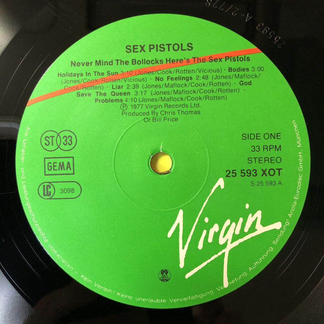 西ドイツ盤！ A2/B2 超高音質盤 THE SEX PISTOLS 極上2nd