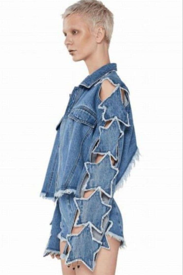 PONY STONE❤️スターパッチジャケット❤️個性的デニムジャケット