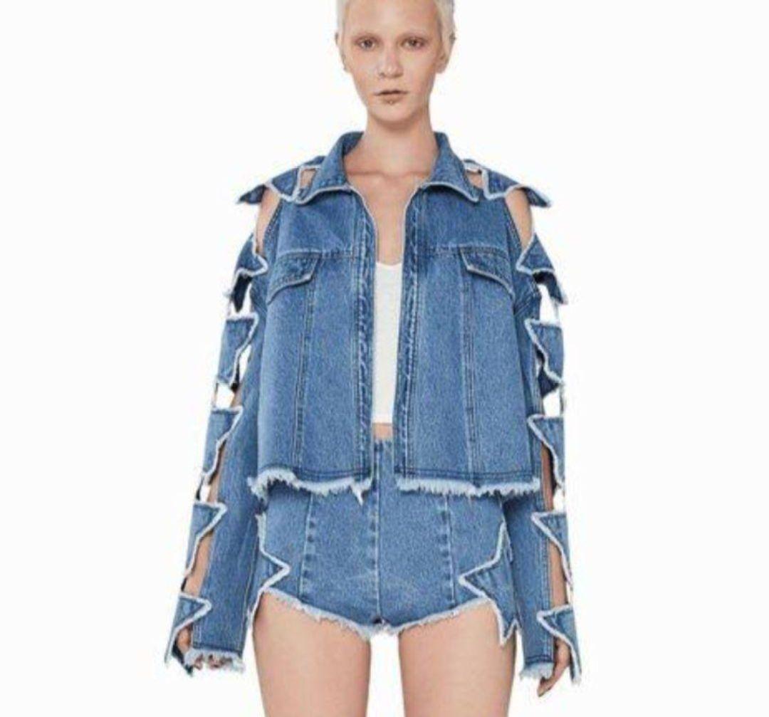 PONY STONE❤️スターパッチジャケット❤️個性的デニムジャケット