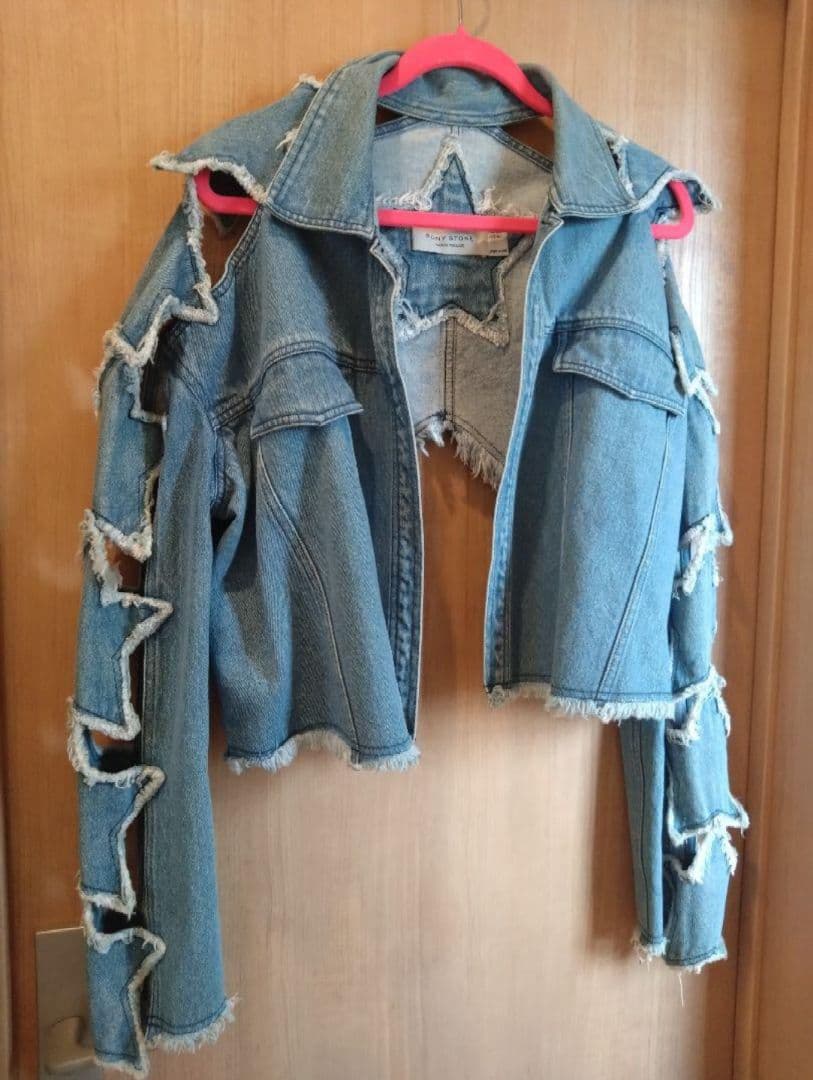 PONY STONE❤️スターパッチジャケット❤️個性的デニムジャケット