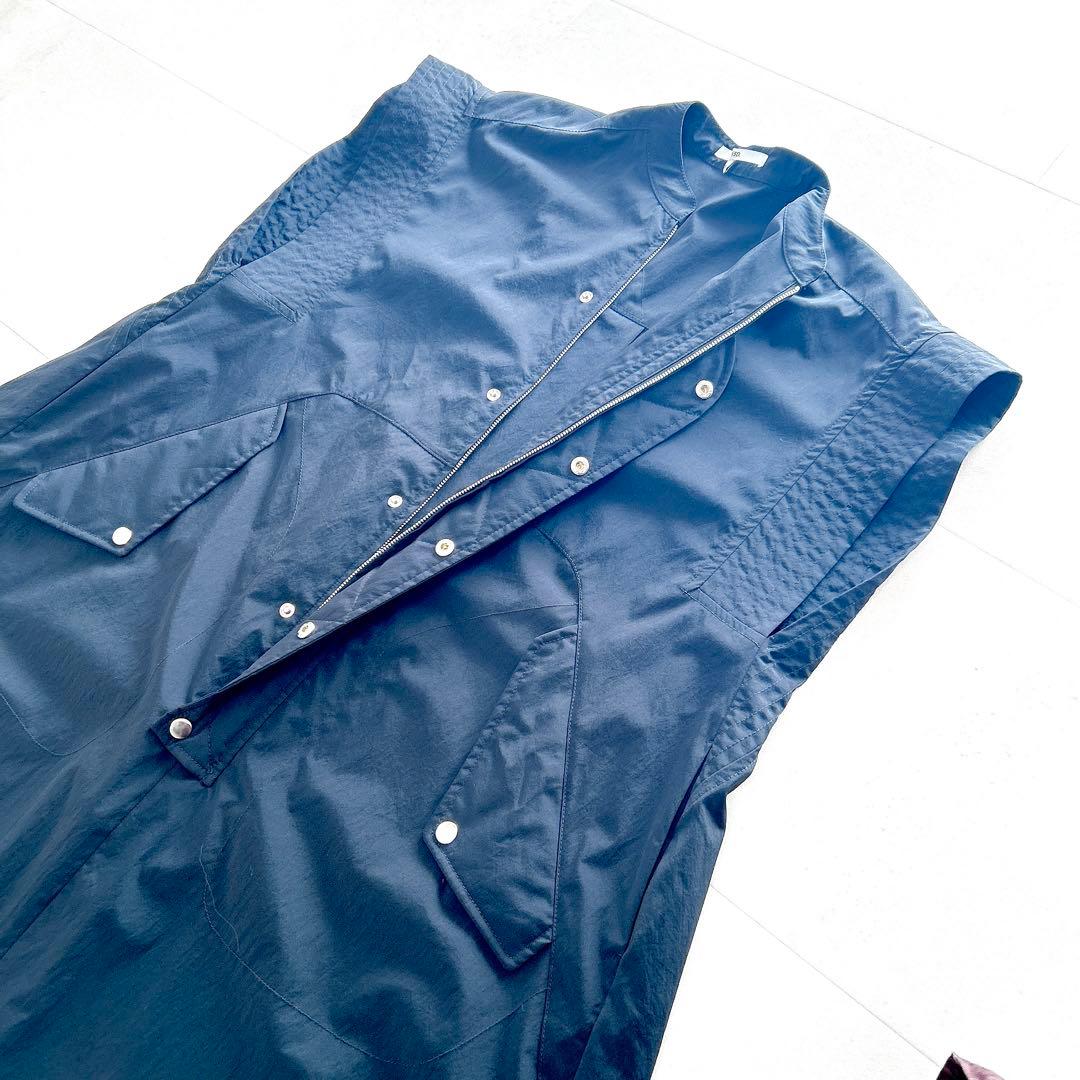 24SS✨現行　アンスリード　MA-1 ディテールワンピース　ブラック　洗える