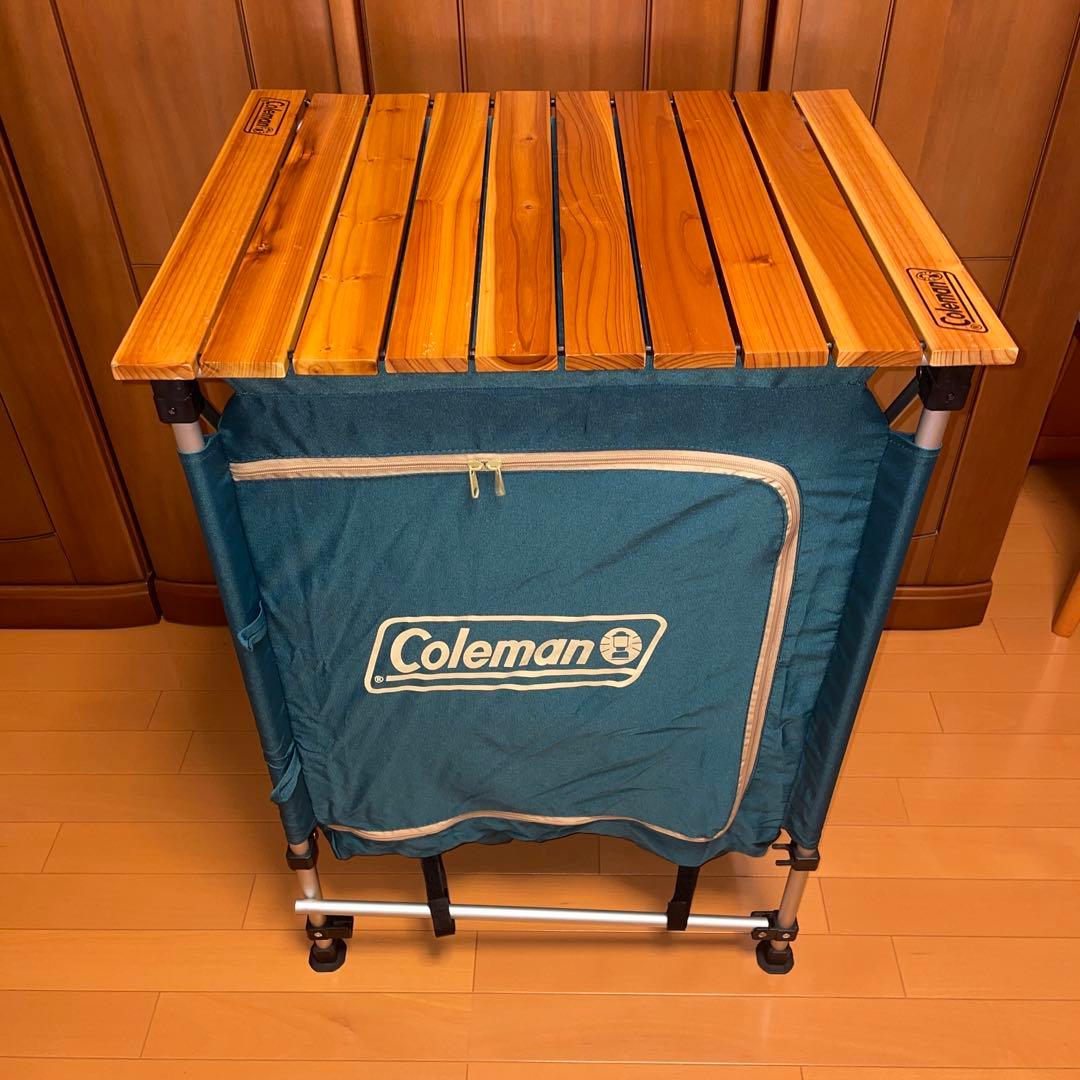 廃盤 Coleman コールマン フォルダブルシェルフ マルチキッチンテーブル