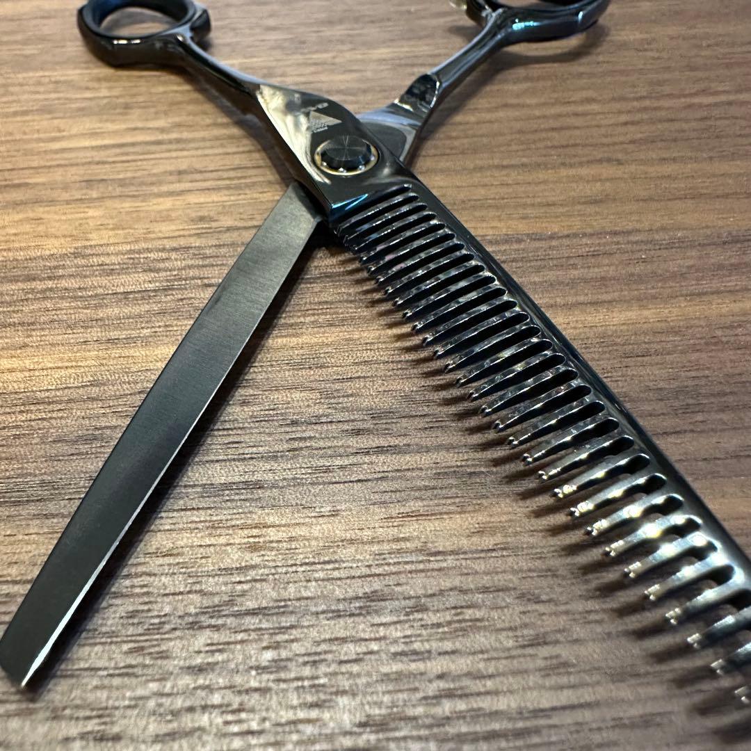 GAVY セニングシザー メガネハンドル 6インチ 25% 理容 美容 鋏