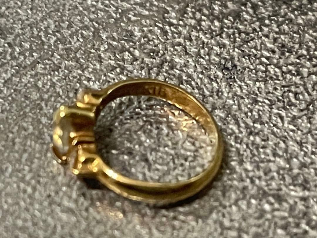 鑑定済 k18 ネックレス ピンキーリング