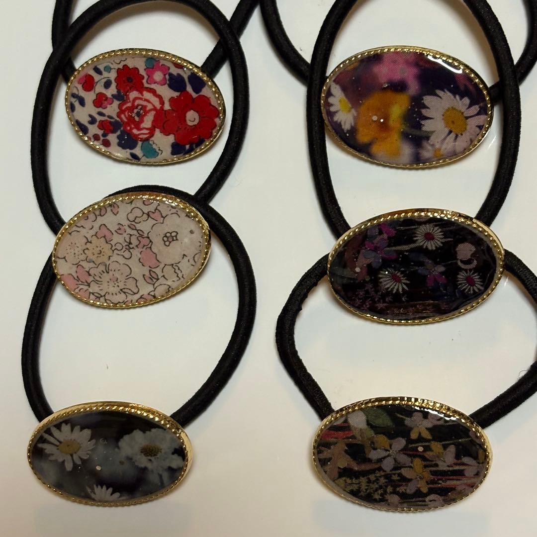 リバティ ハンドメイド ヘアゴム12個セット15