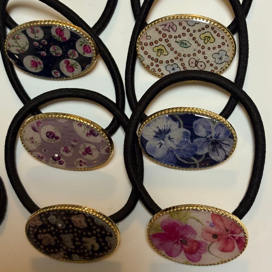 リバティ ハンドメイド ヘアゴム12個セット15