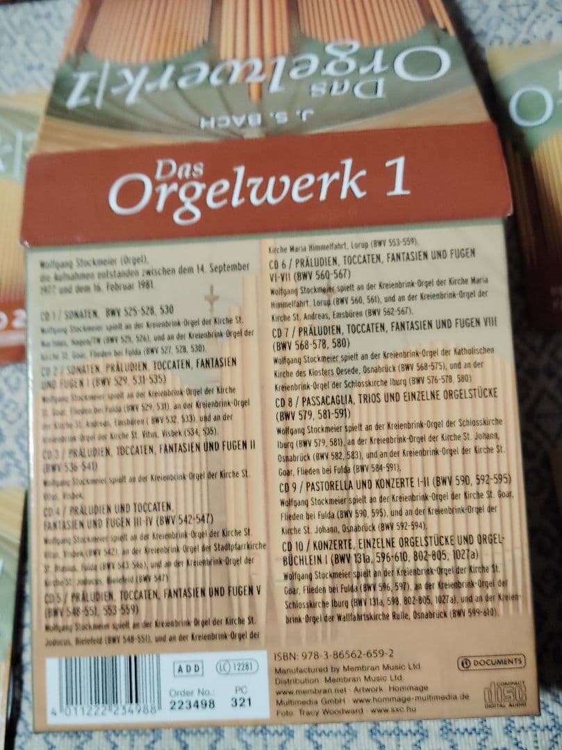 【端数切り落とし、さらにお値下げ】バッハ　オルガンワークスCD20枚