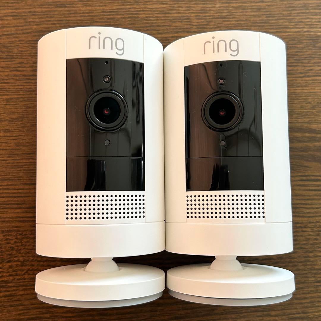 【未使用】リング防犯カメラ/2台セット/予備バッテリー付