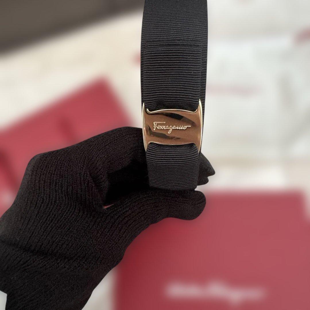 Salvatore Ferragamo フェラガモ カチューシャ ブラック