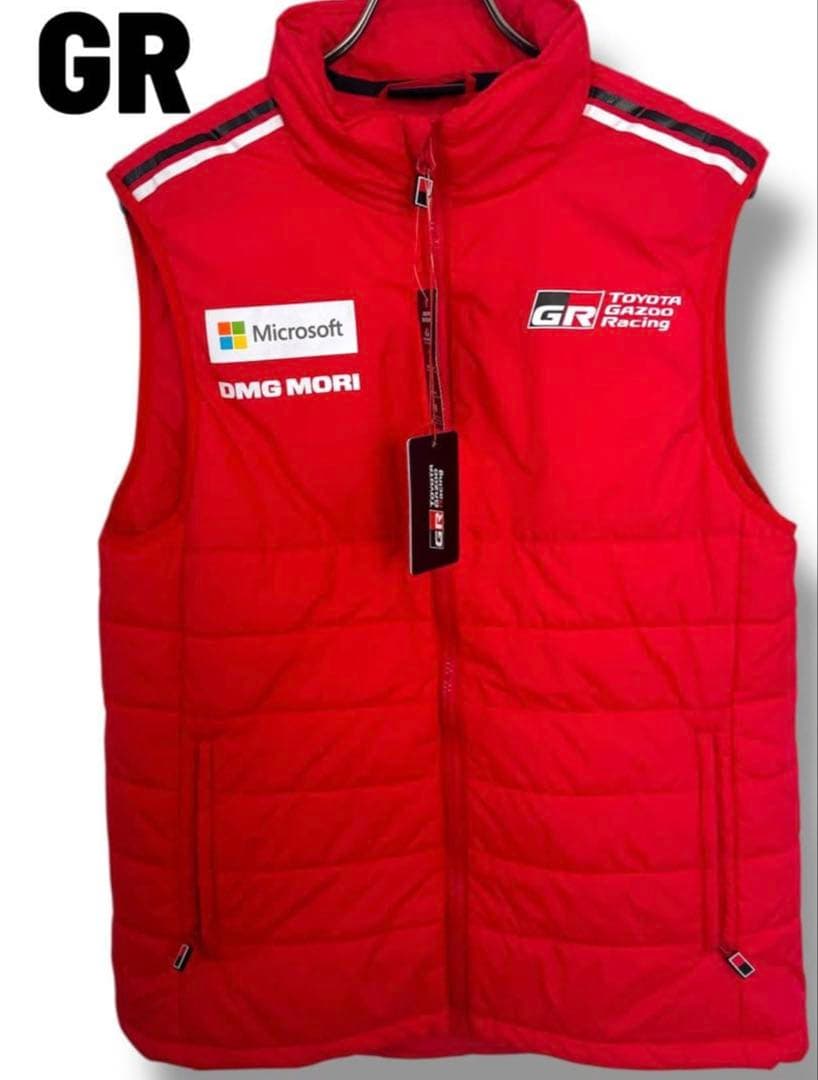 TOYOTA GAZOO Racing GR ダウンベスト レッド 日本サイズＬ