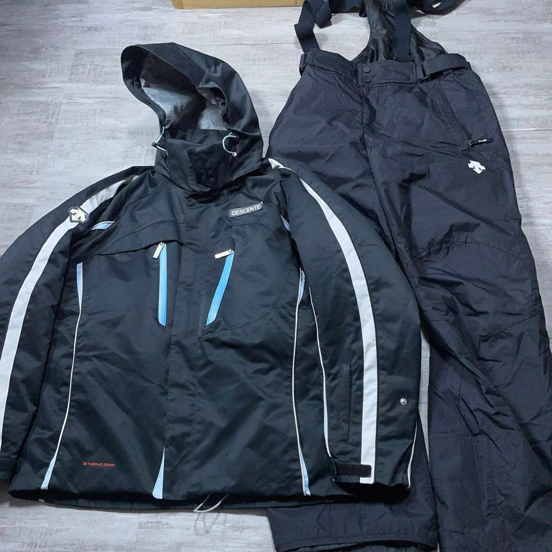 お買い得★ DESCENTE デサント スキーウェア メンズL-O 黒 ブラック