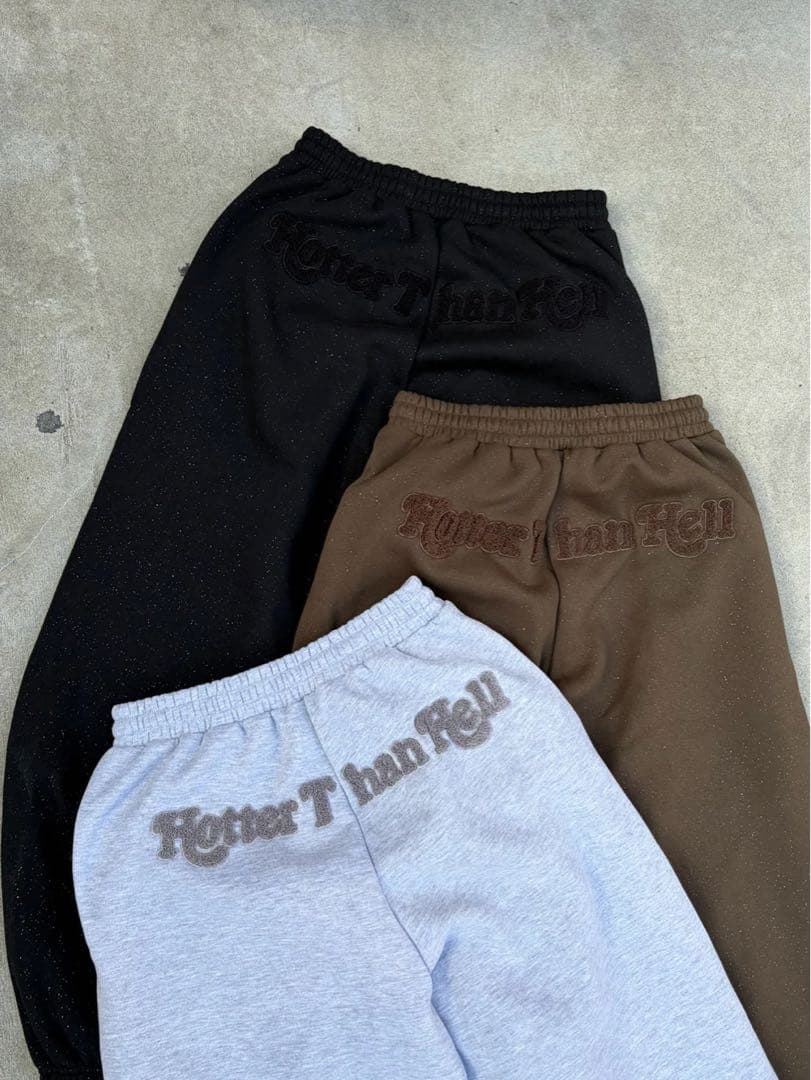 パンツ HTH glitter back logo sweat pants