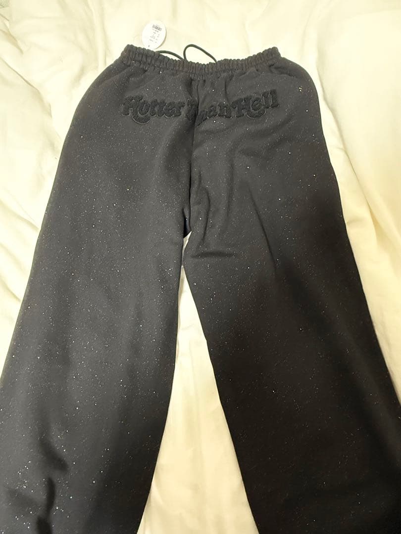 パンツ HTH glitter back logo sweat pants