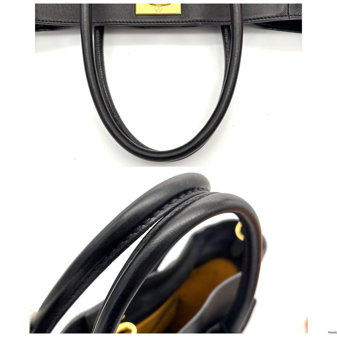 ルイヴィトン オンマイサイド MM モノグラム タフタージュ ブラック バッグ