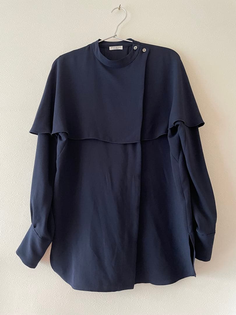 VERMEIL par iena バックサテン　ケープブラウス 卒業式　入学式