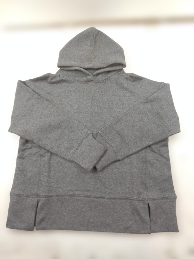 も*み様 未使用 ドレスハーセルフ ウォームシルク パーカー チャコールグレー
