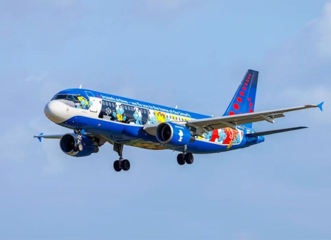SN A320 Airlinertags ブリュッセル航空スマーフ コラボ特別機