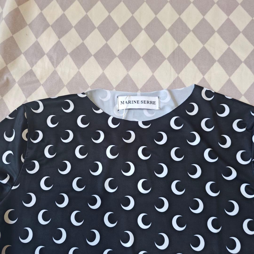 Marine Serre Moon 長袖 レディース ブラック/ホワイト S