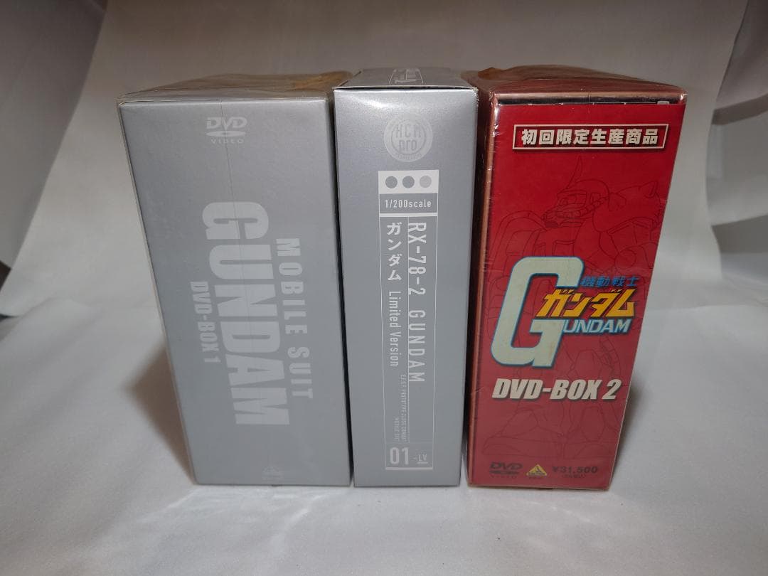 機動戦士ガンダム DVD-BOX 1、2セット初回限定生産 フィギュア付き
