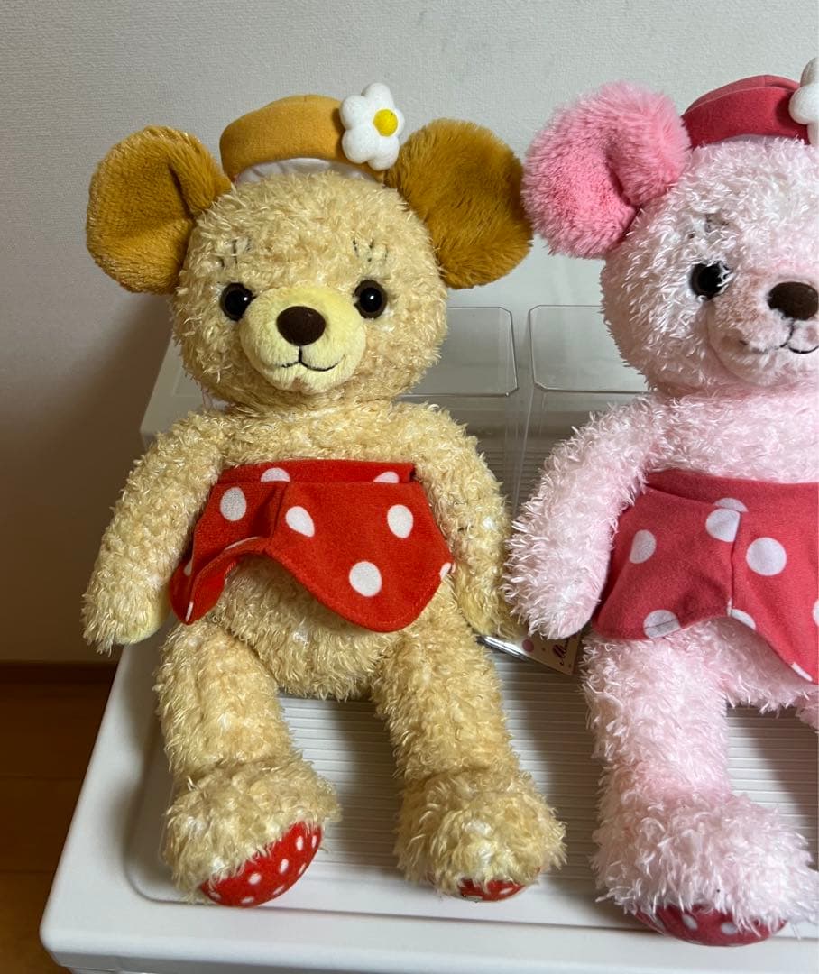 カドリーベアーMサイズのぬいぐるみピンク