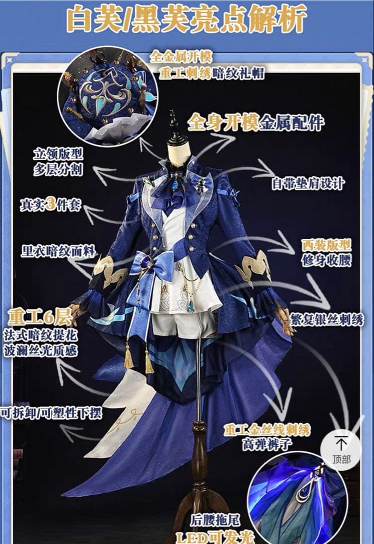 【コスプレ】　原神/白フリーナ　江南猫次　衣装Sサイズ　三分妄想　ウィッグ＋靴