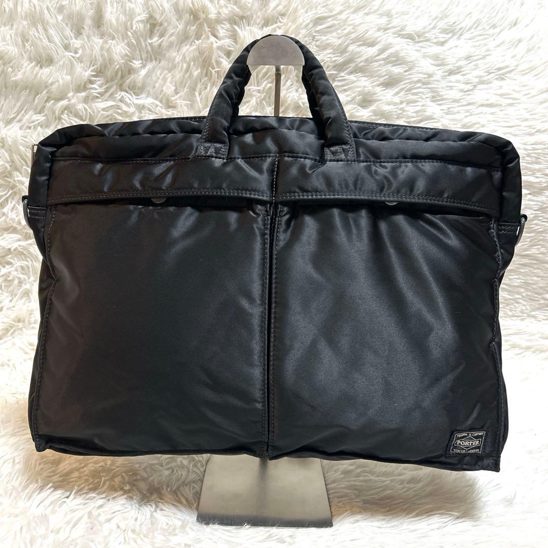 極美品 PORTER ポーター タンカー ビジネスバック 2層2WAY A4可