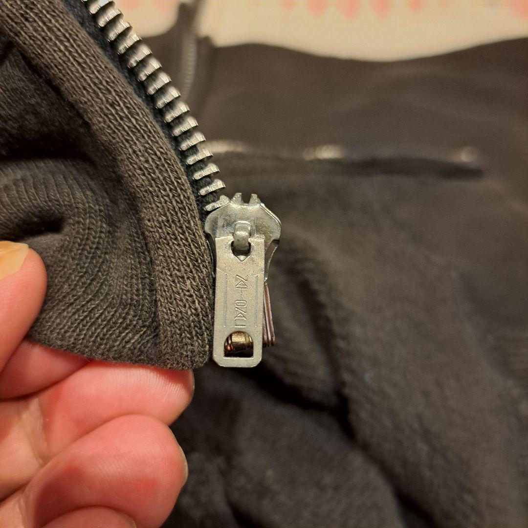 50s 60s 大きめサイズ　フルジップ　雪柄　ヴィンテージスウェット